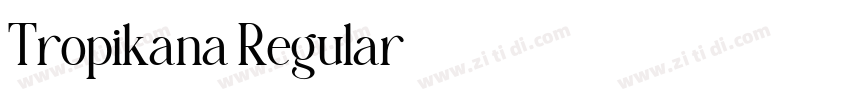 Tropikana Regular字体转换